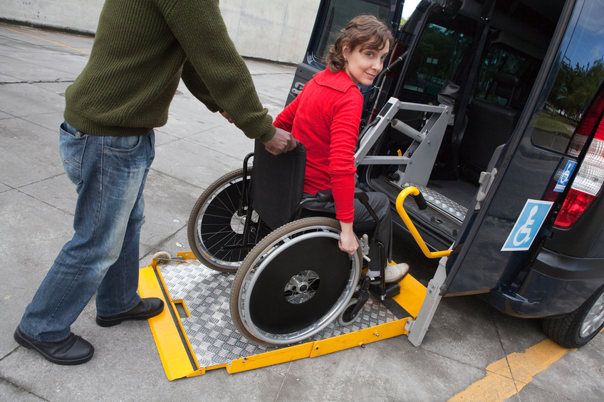 Wheelchair accessible taxi